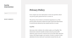 Desktop Screenshot of familyintervention.com